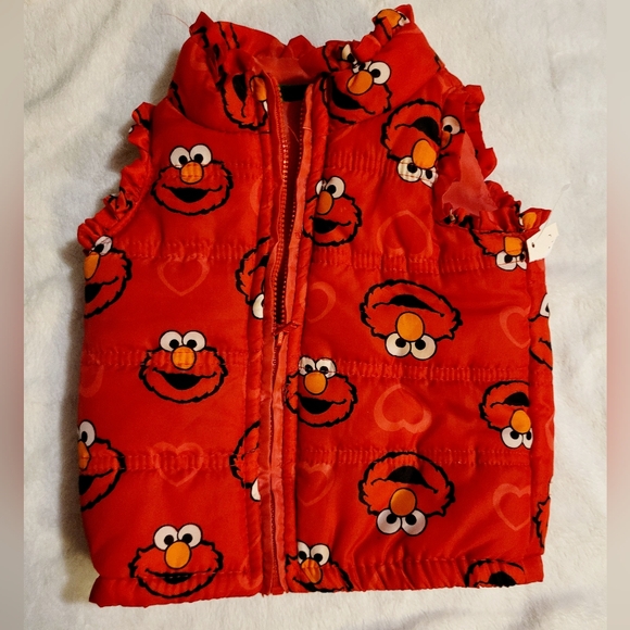 Elmo zip up vest 12 months - Picture 1 of 3